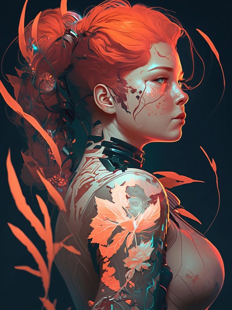 Red Hair Flower Girl