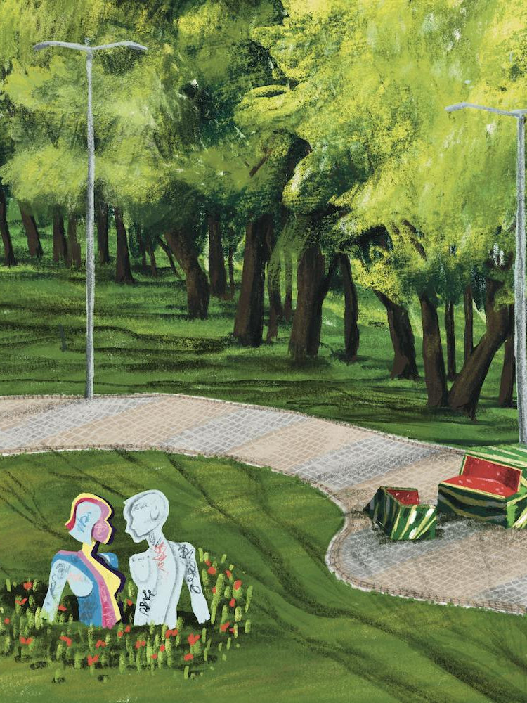 Park Landscape Alley In Kyiv Square