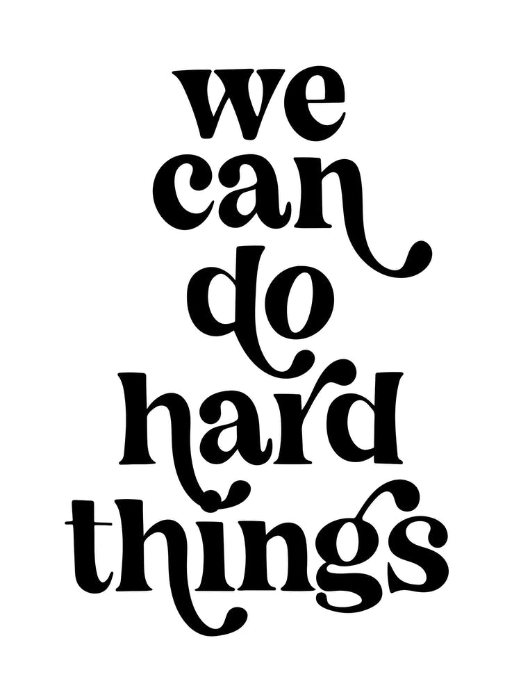 We Can Do Hard Things Retro Vintage Font