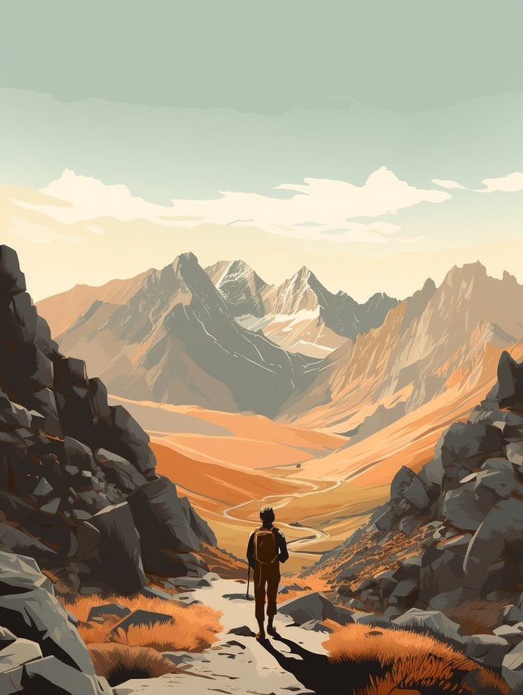 John Muir Trail Usa 3 Hiking Trail Landscape