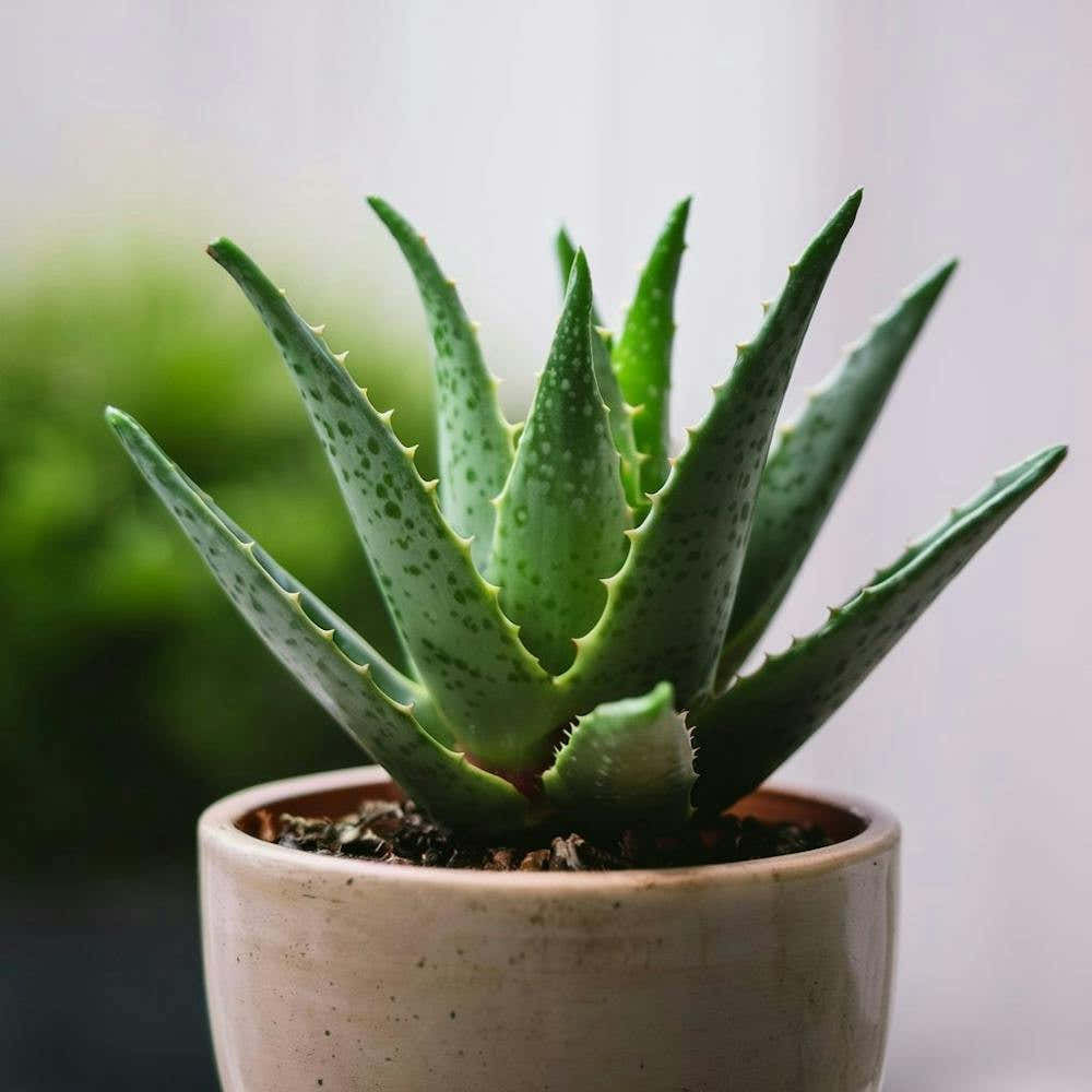 aloe vera plant stand cute mini Aloe plant in a pot Art Print by Shokri – Fy!