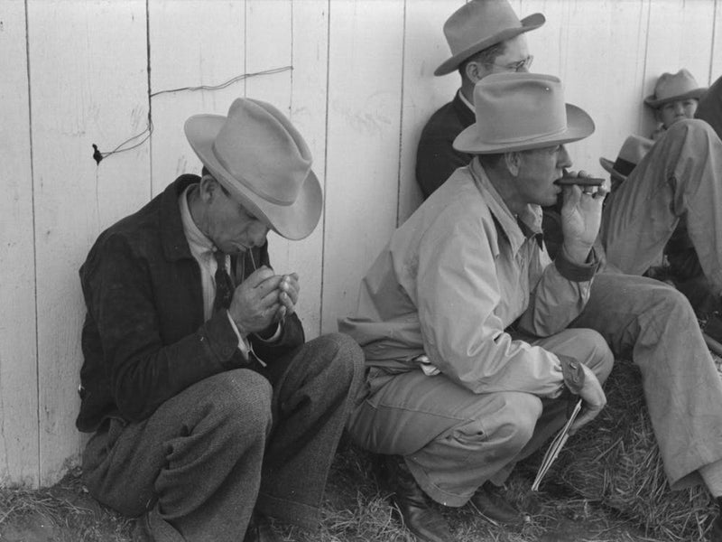 Untitled Photo, Possibly Related To Ranchman Watching The Sheep Judging At The San Angelo Fat Stock Show