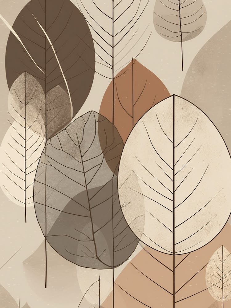 Leaf Pattern Beige