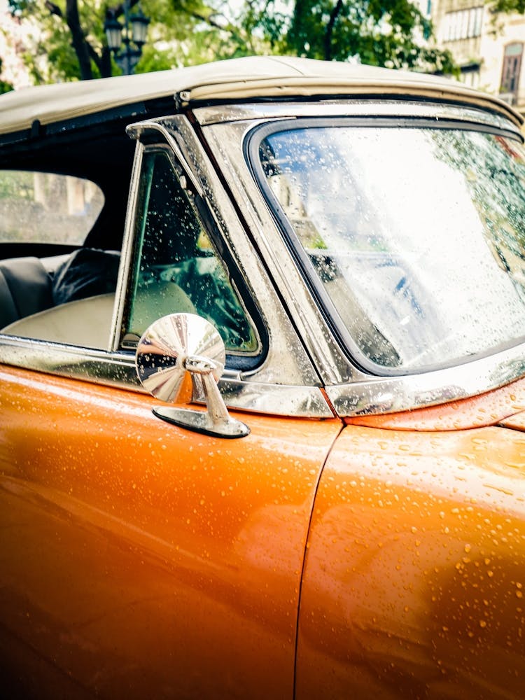 Cuban Car After A Rain Shower