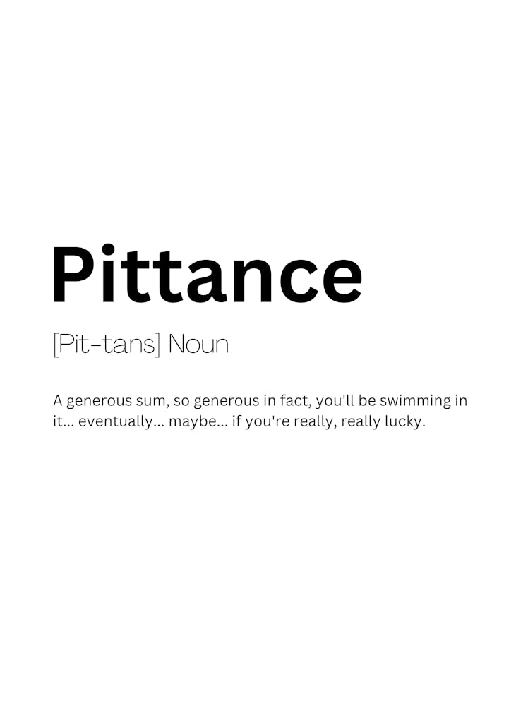 Pittance Definition Meaning 1
