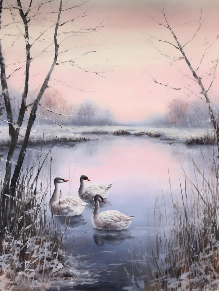 Dreamy Winter Painting The Broads England 1