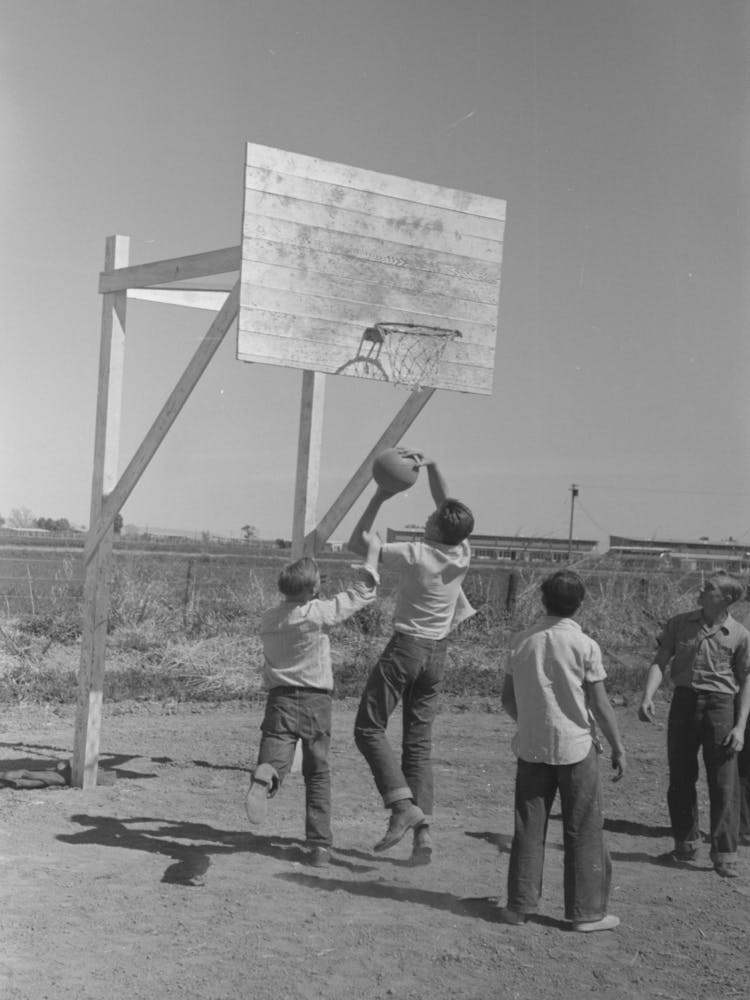 Basketball Game At The Annual Field Day Of The Fsa (Farm Security Administration) Farmworkers Communit