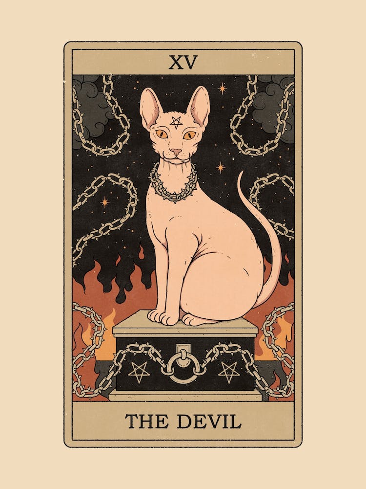 The Devil   Cats Tarot