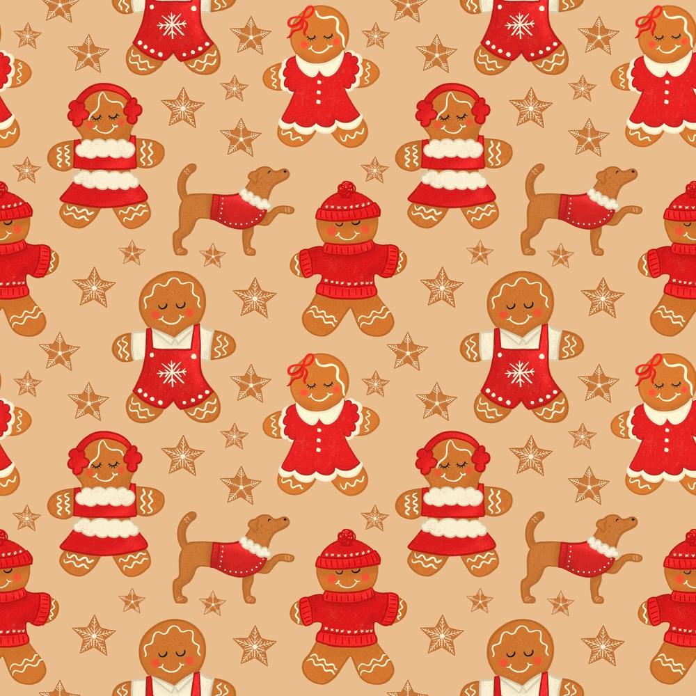 Christmas Gingerbread Family