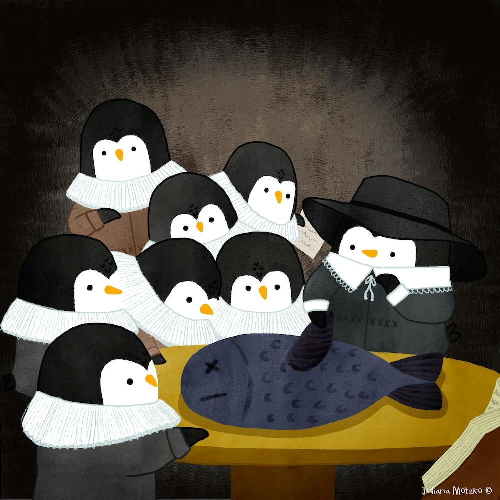 Anatomy Lesson By Dr Penguin Art Series