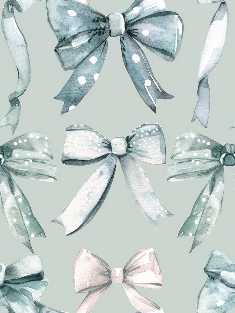 Pale Bows 1 Pattern