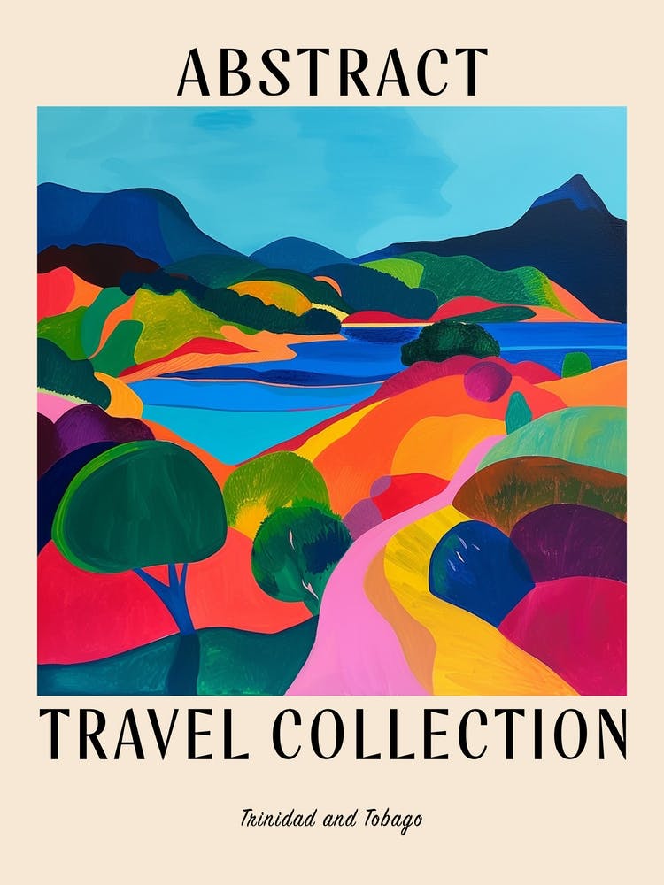 Abstract Travel Collection Poster Trinidad Tobago 2