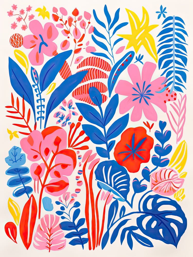 Nong Nooch Tropical Botanical Gardens Abstract Riso Style 3