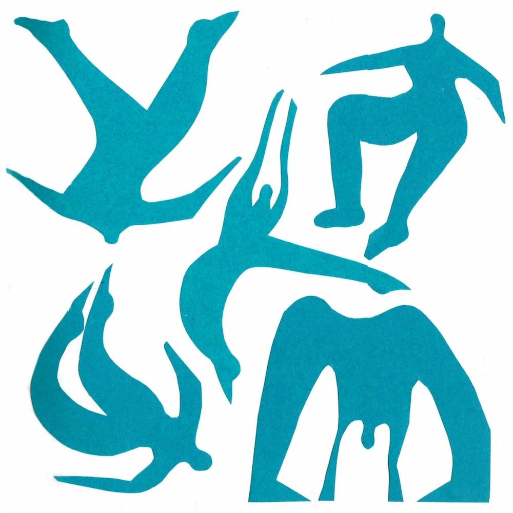 Blue Collage Bodies Square