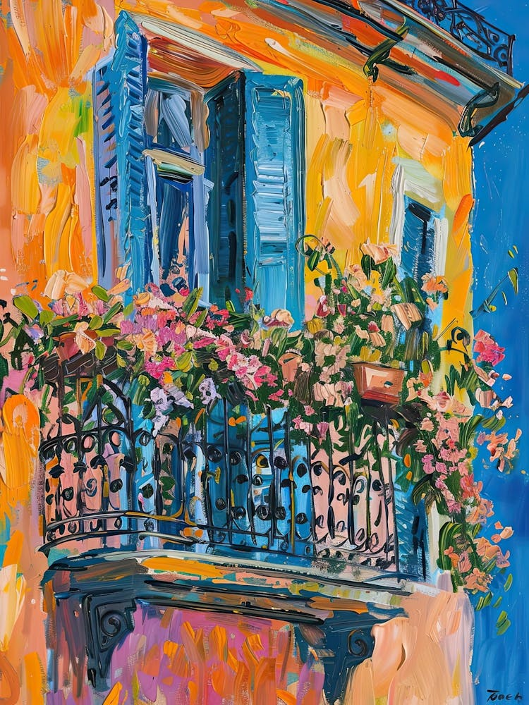 Balcony Painting In Larnaca 1