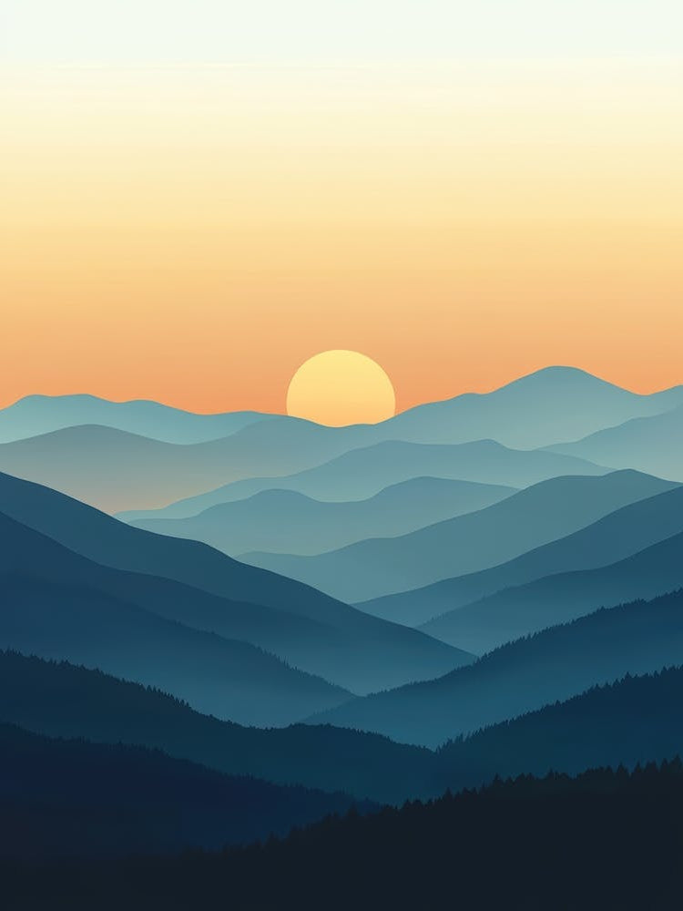 Sunset In The Mountains 13