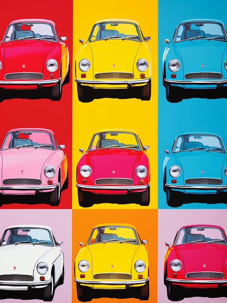 Classic Car Pop Art