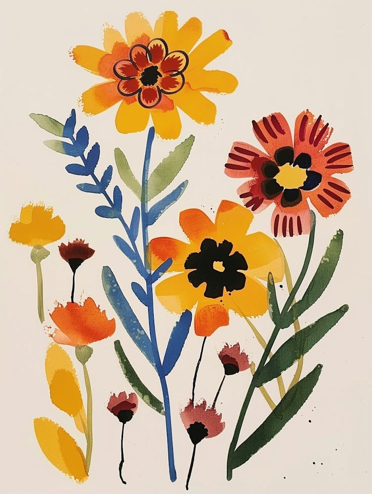Painted Florals Gaillardia 3