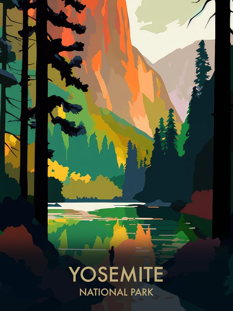 Yosemite National Park Vintage Travel Poster 10