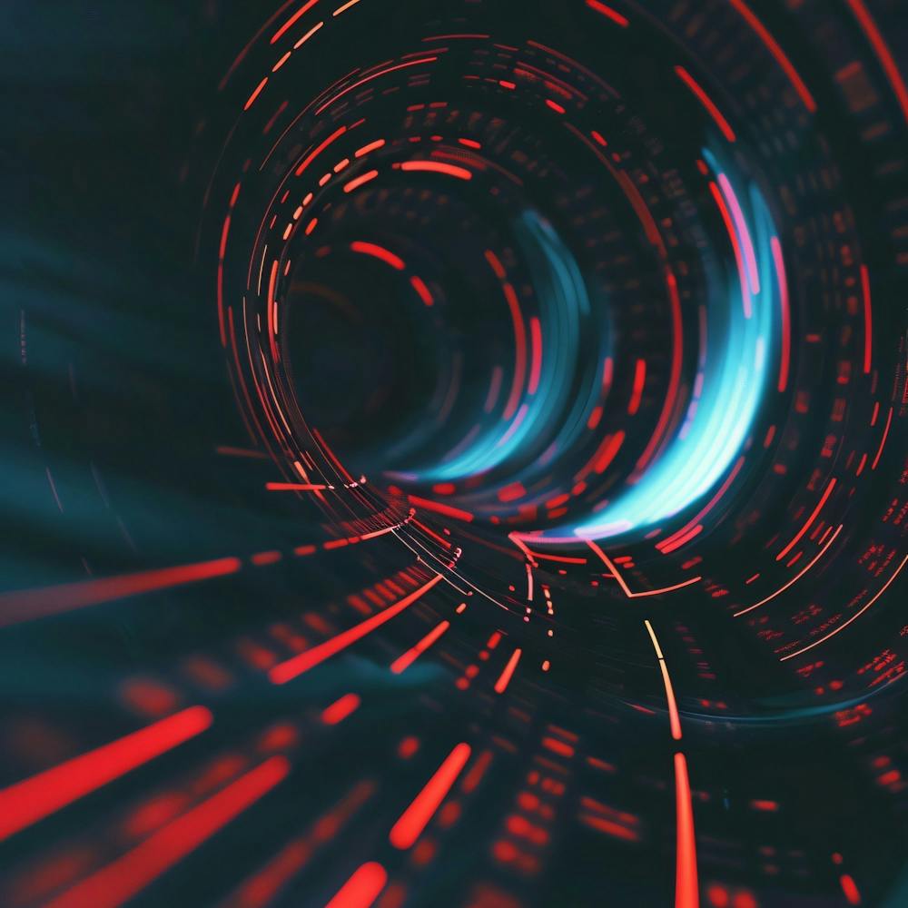 Abstract Abstract Image Of A Tunnel