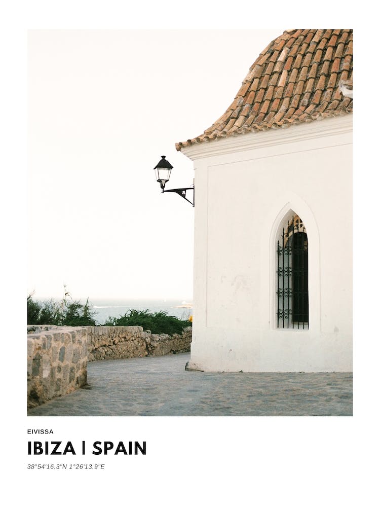 Coordinates Poster Ibiza Spain 2