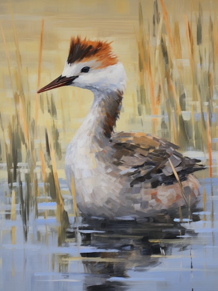 Bird Painting Grebe 4