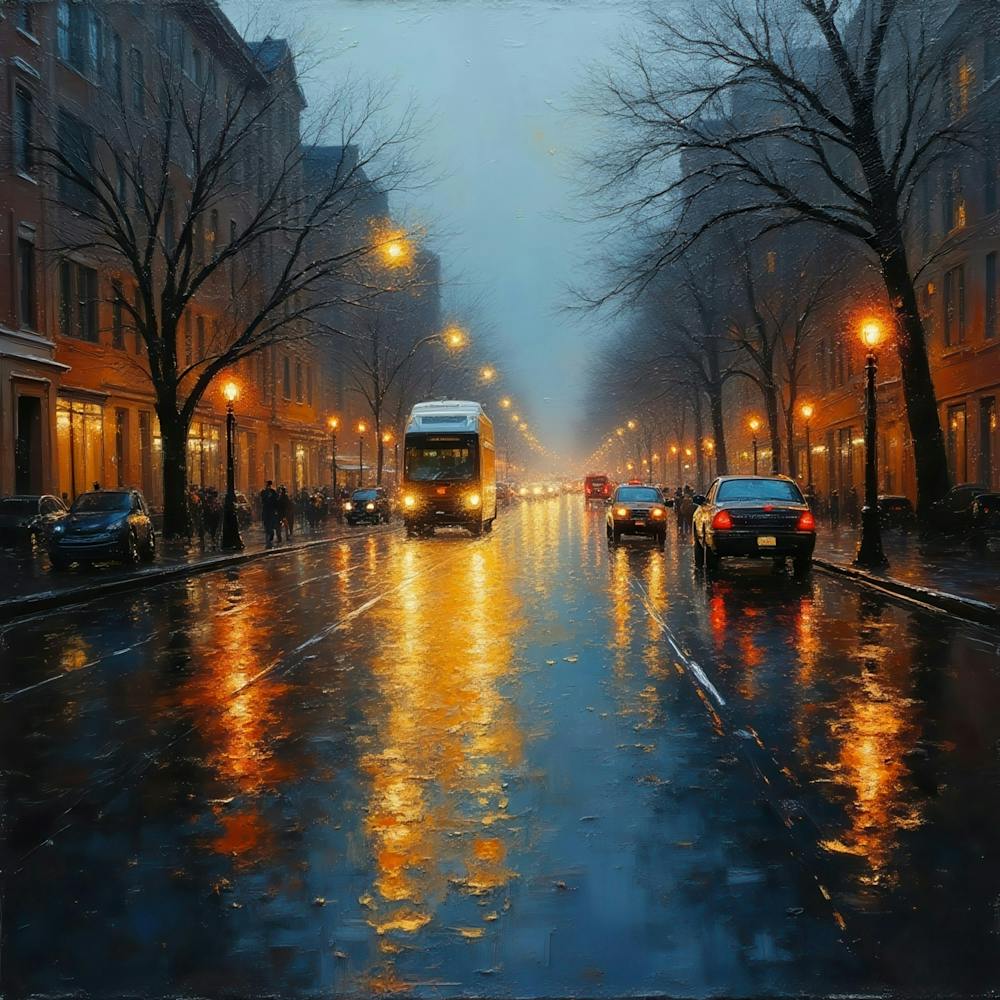 Rainy Night In Boston