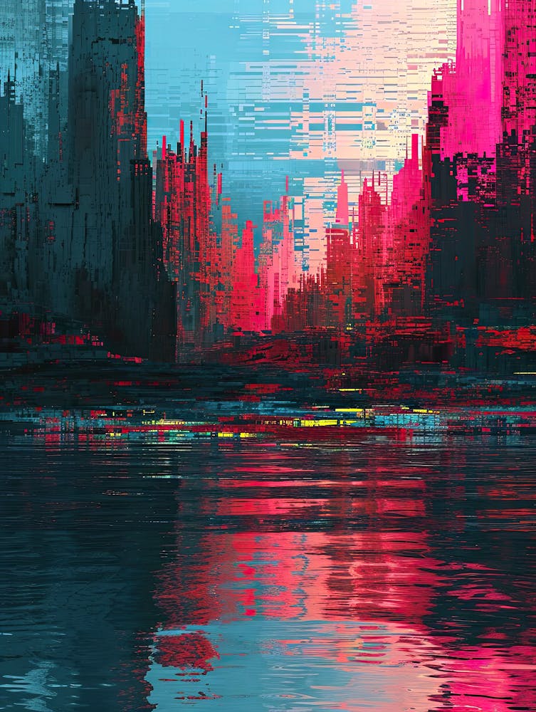 Abstract Cityscape | Pixel Art Series 2