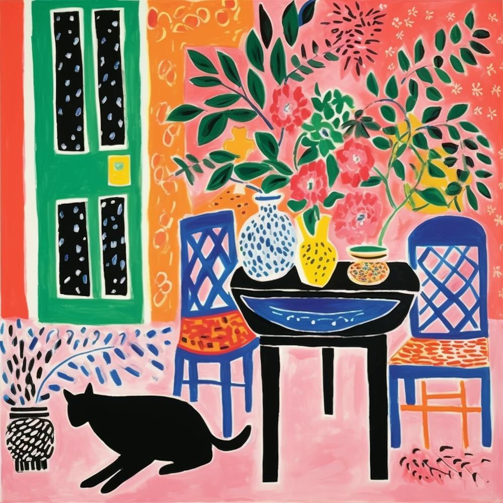 Cat At The Table 7