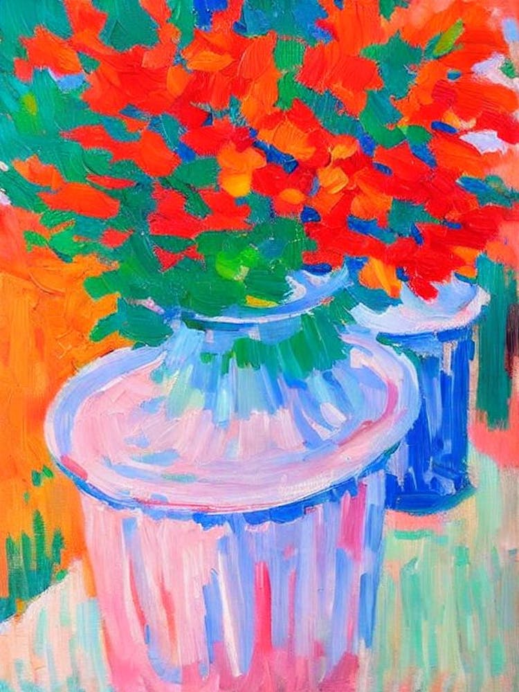 Flowers In An Urn Matisse Inspired Flower