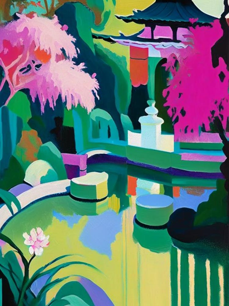 Lan Su Chinese Garden, 1, Usa Abstract Still Life