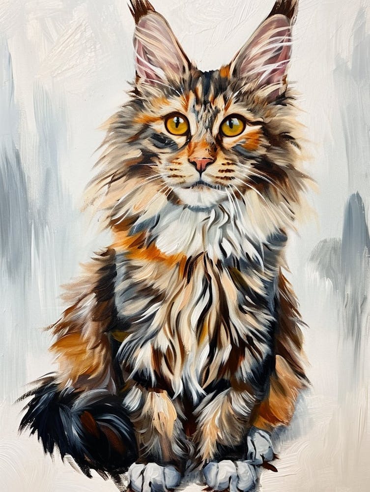 Maine Coon Painting 3