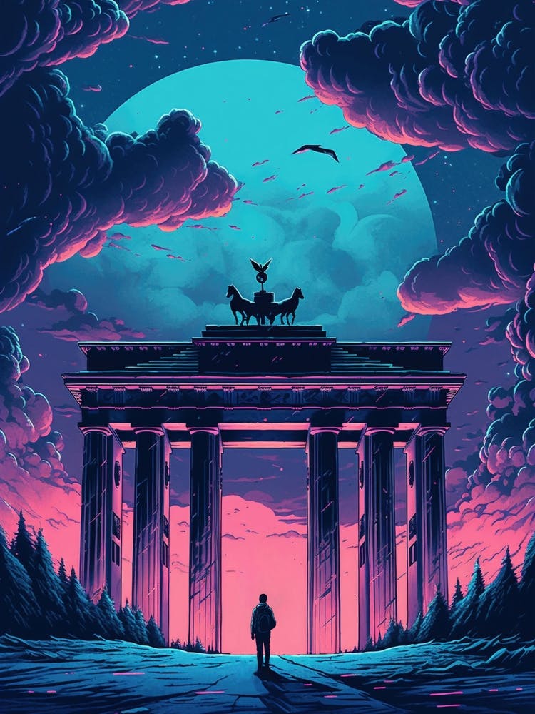 Brandenburg Gate Berlin Germany Painting