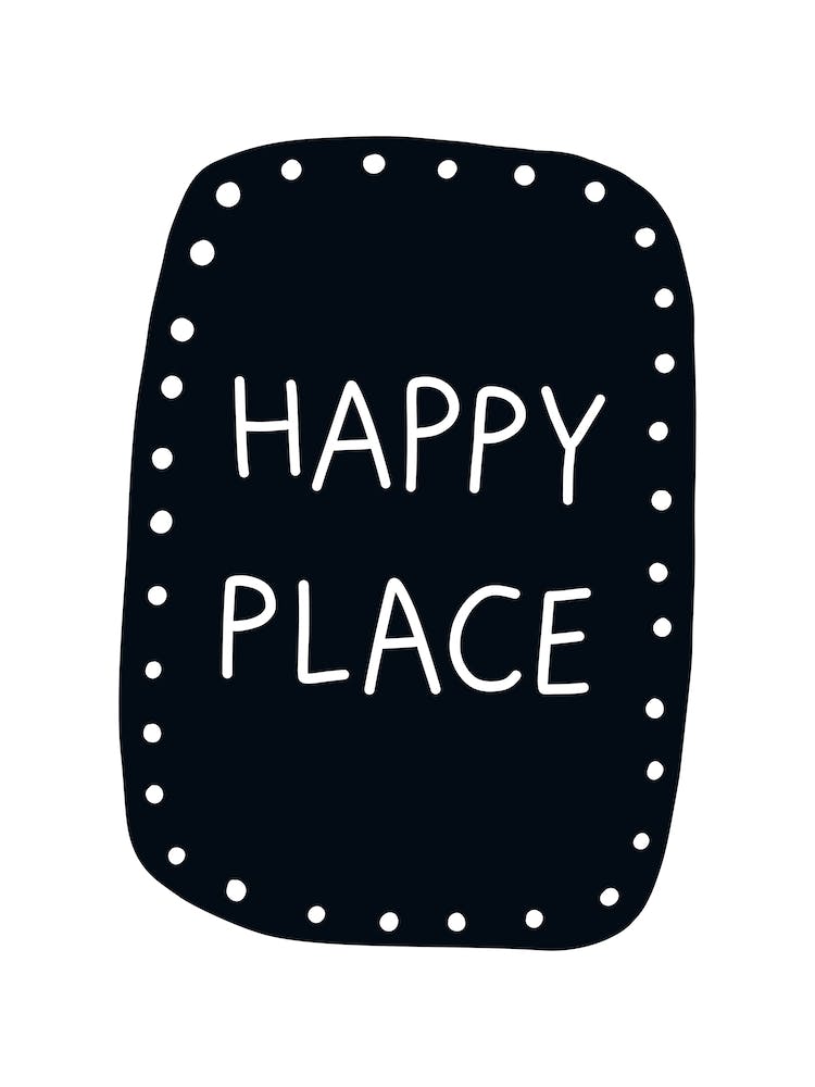 Happy Place Black Super Scandi Kids