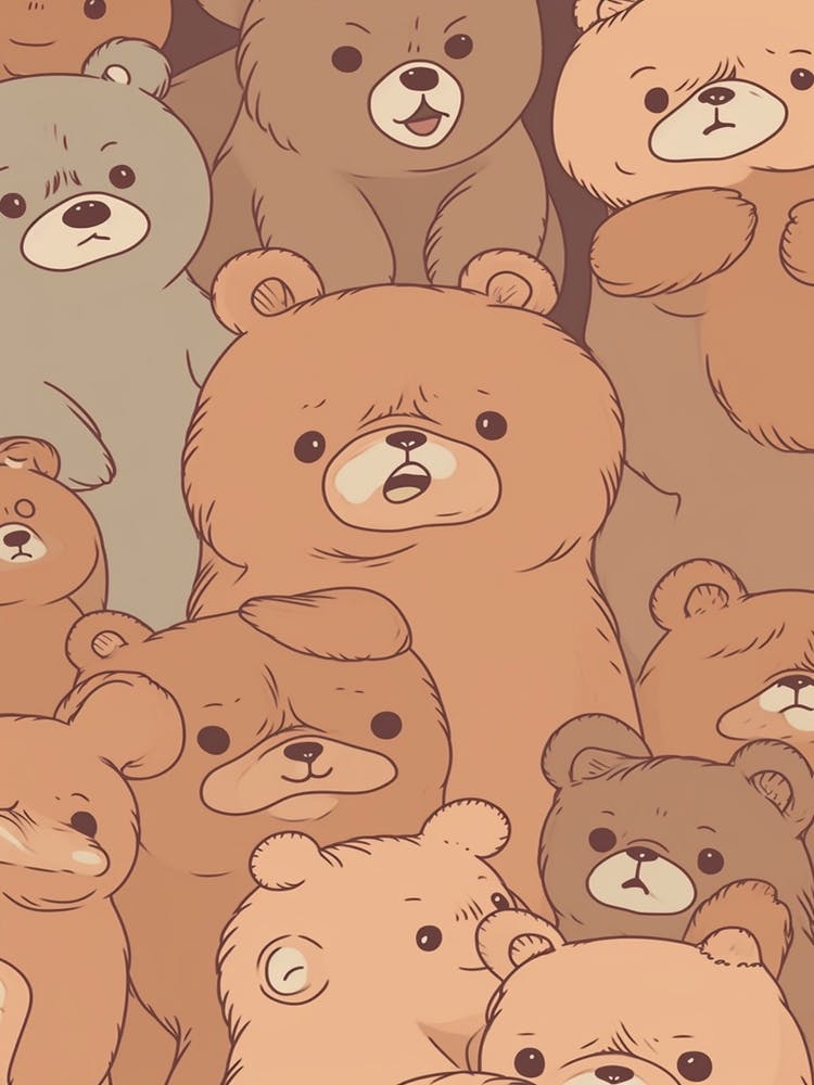 Bären Kawaii Illustration 1