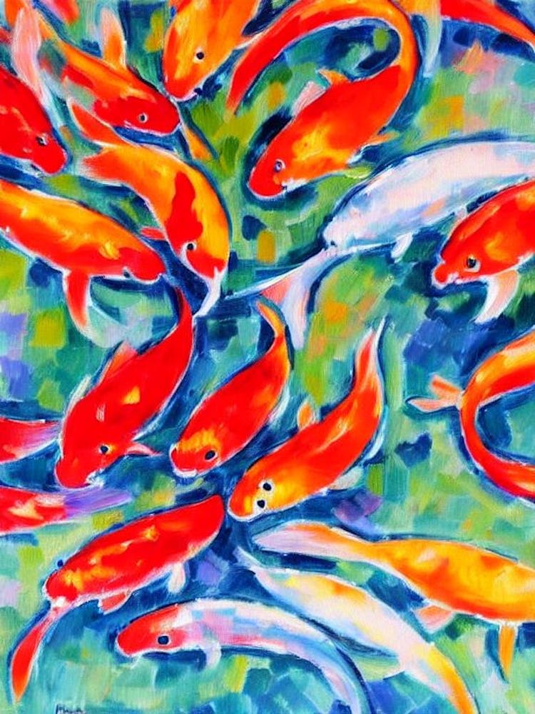 Koi Fish Matisse Inspired