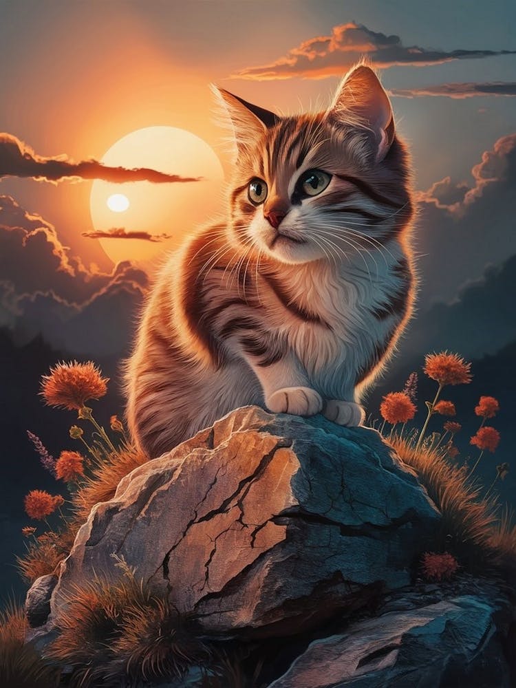 Sunset Cat 1