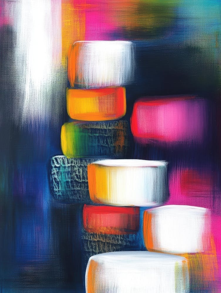 Abstract Of Colorful Bowls