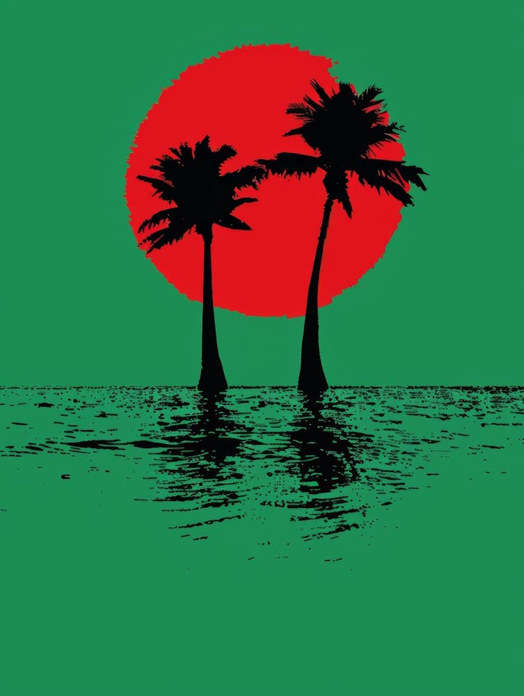 Palm Trees In The Water 3