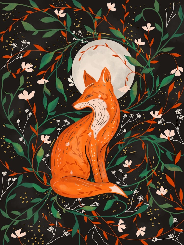 Red Fox Moonlight