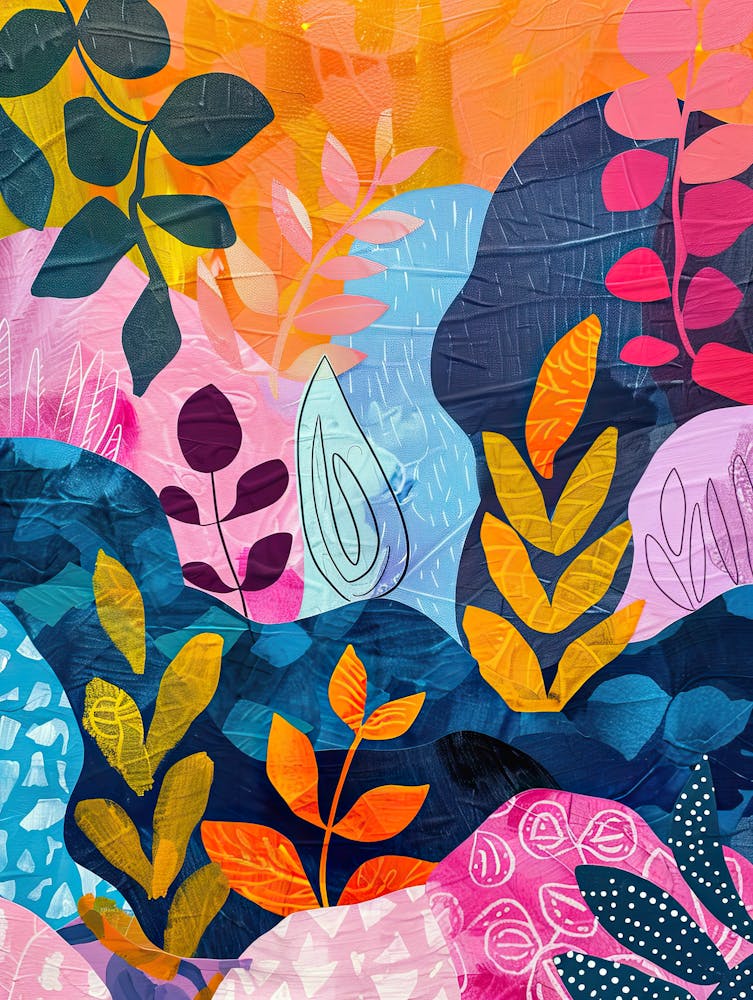 Radiant Sunburst Matisse Style