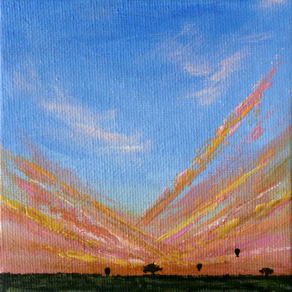 Balloon Sunset Square