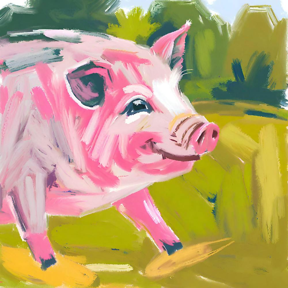 Landrace Pig 04