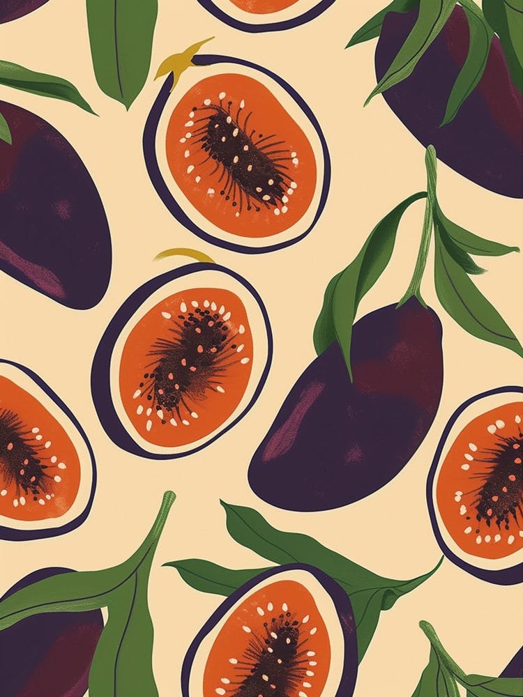 Passion Fruit Pattern Illustration 2