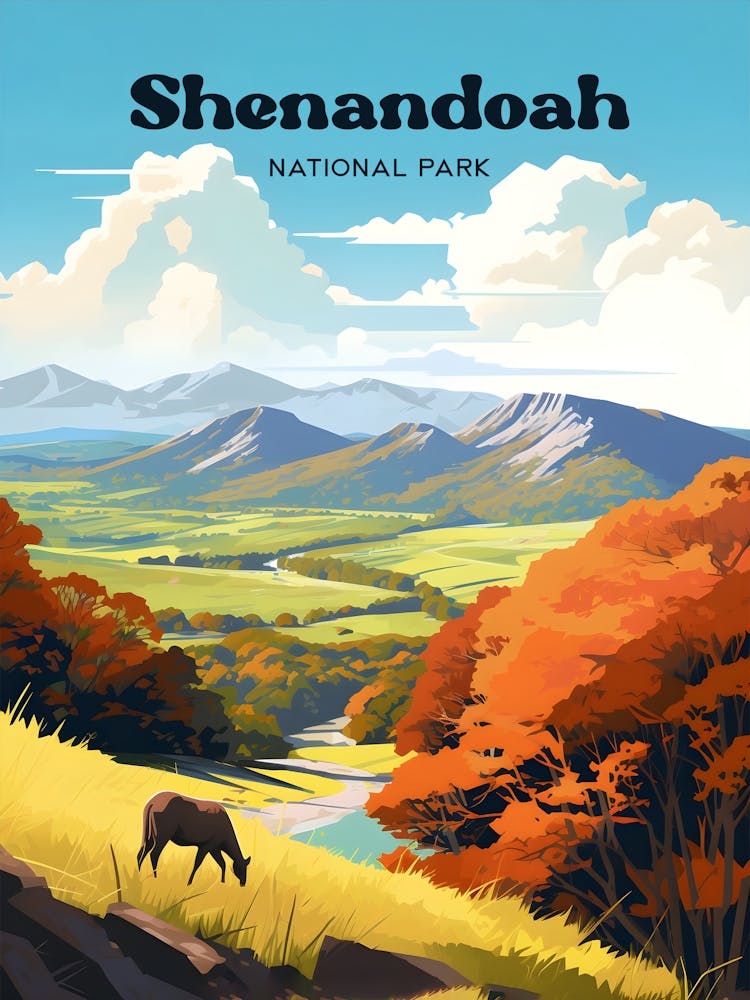 Shenandoah National Park 2 Travel Poster 3 4 Resize