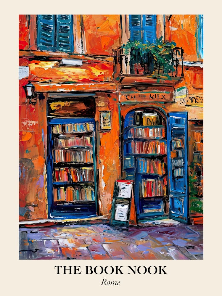 Rome Book Nook Buchhandlung 2 Poster