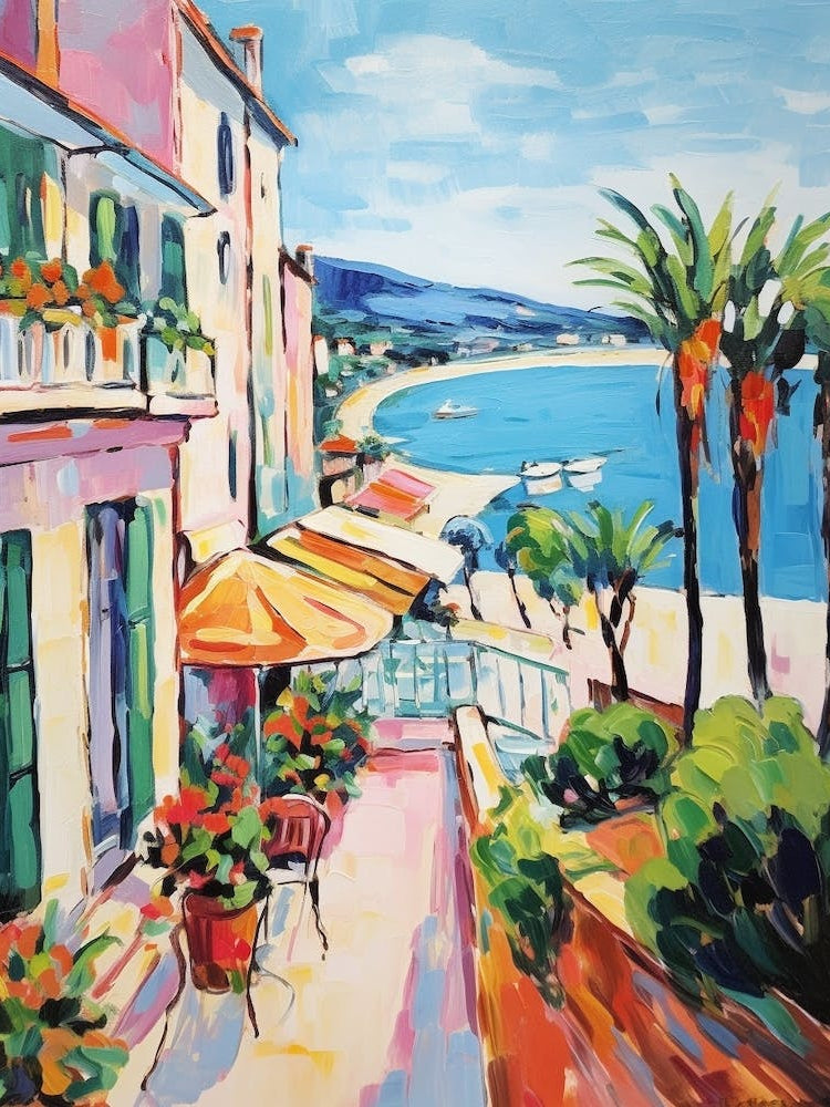 Cannes France 2 Fauvist Painting