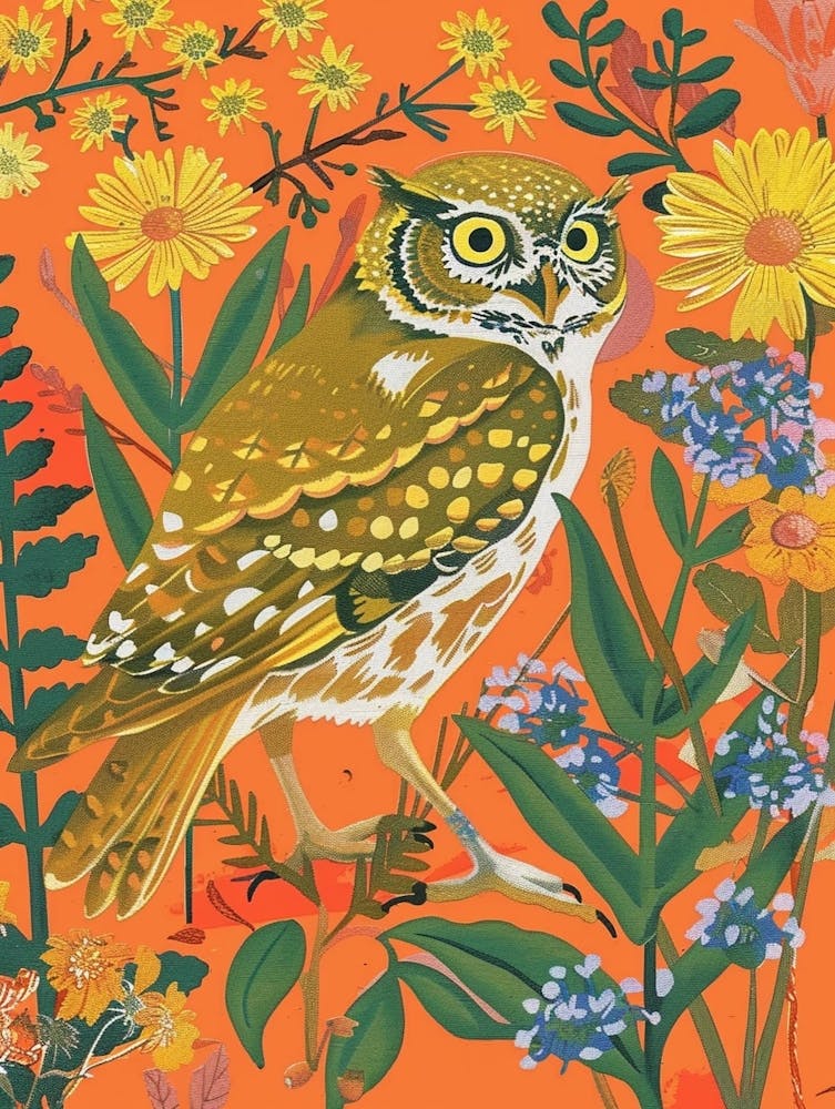 Spring Birds Owl 2