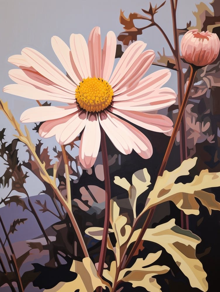 Daisy 4 Flower Painting