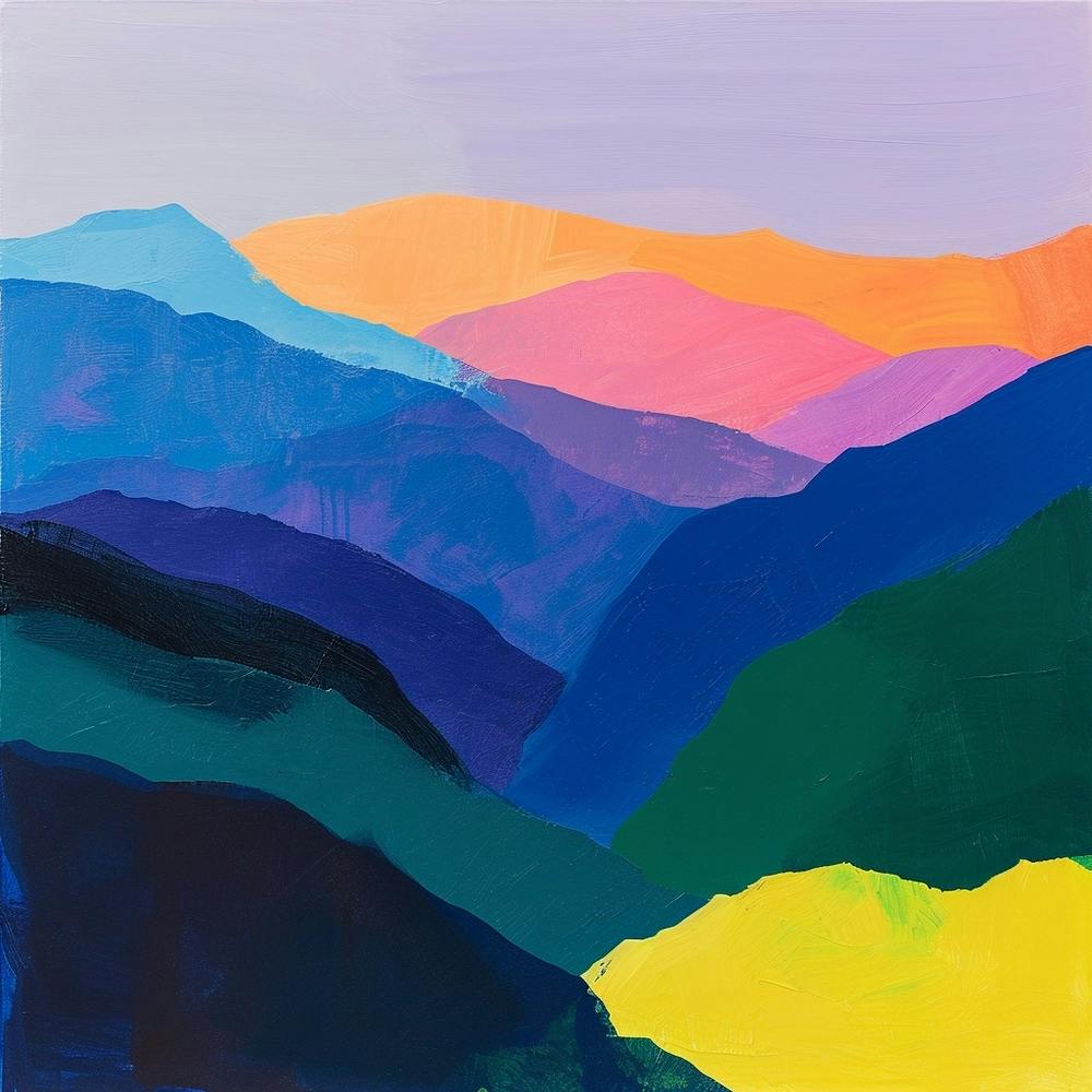 Colourful Abstract Great Smoky Mountains National Park Usa 4